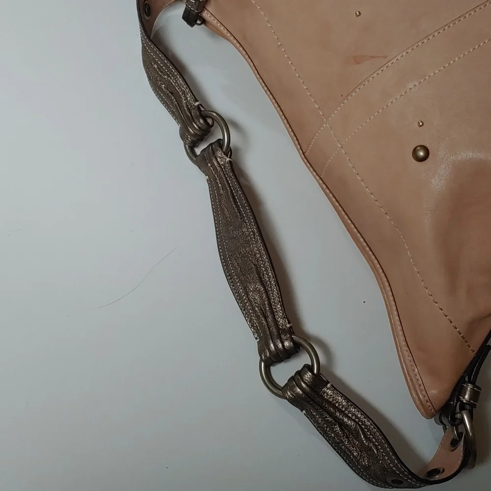 Coach Vanchetta Crystal Studded Leather Hobo Shoulder Bag - Picture 9 of 17